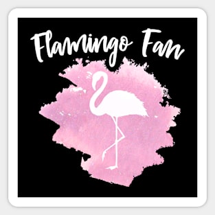 Flamingo Fan silhouette design print Sticker